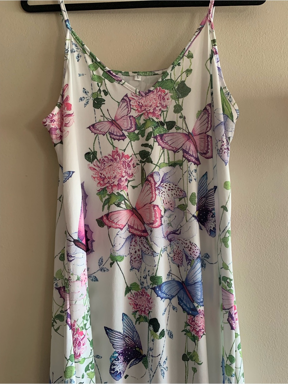 🦋Butterfly Maxi Dress Sundress — White Unbranded NWOT Never Worn - Picture 5 of 9